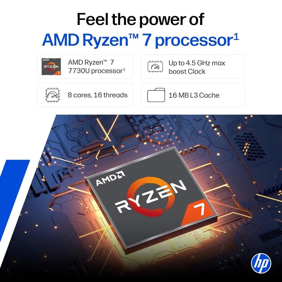 HP 15 AMD Ryzen 7 Laptop 15-FC0761AU LAPTOP