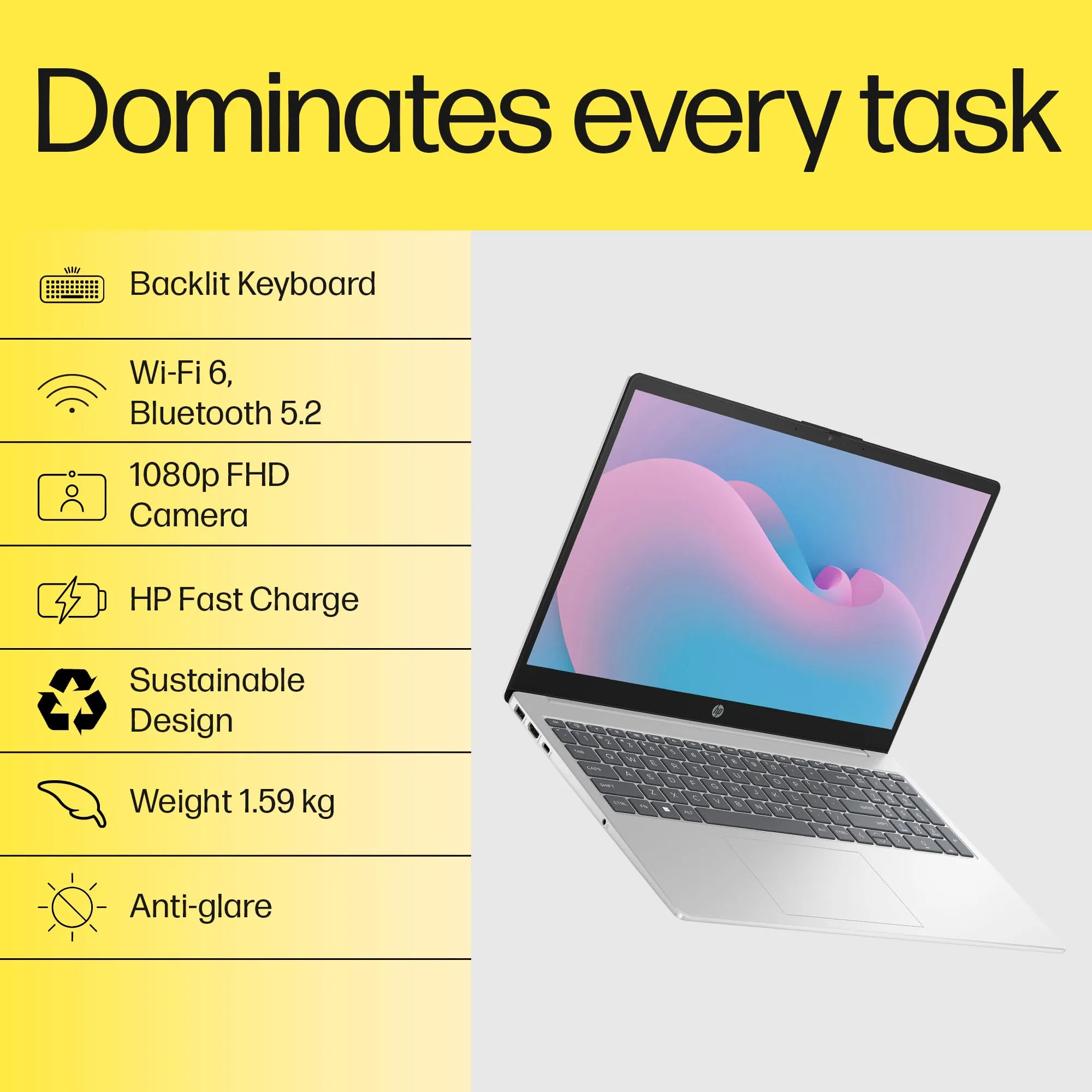 HP 15 Series AMD Ryzen 5 Laptop 15-FC0690AU LAPTOP