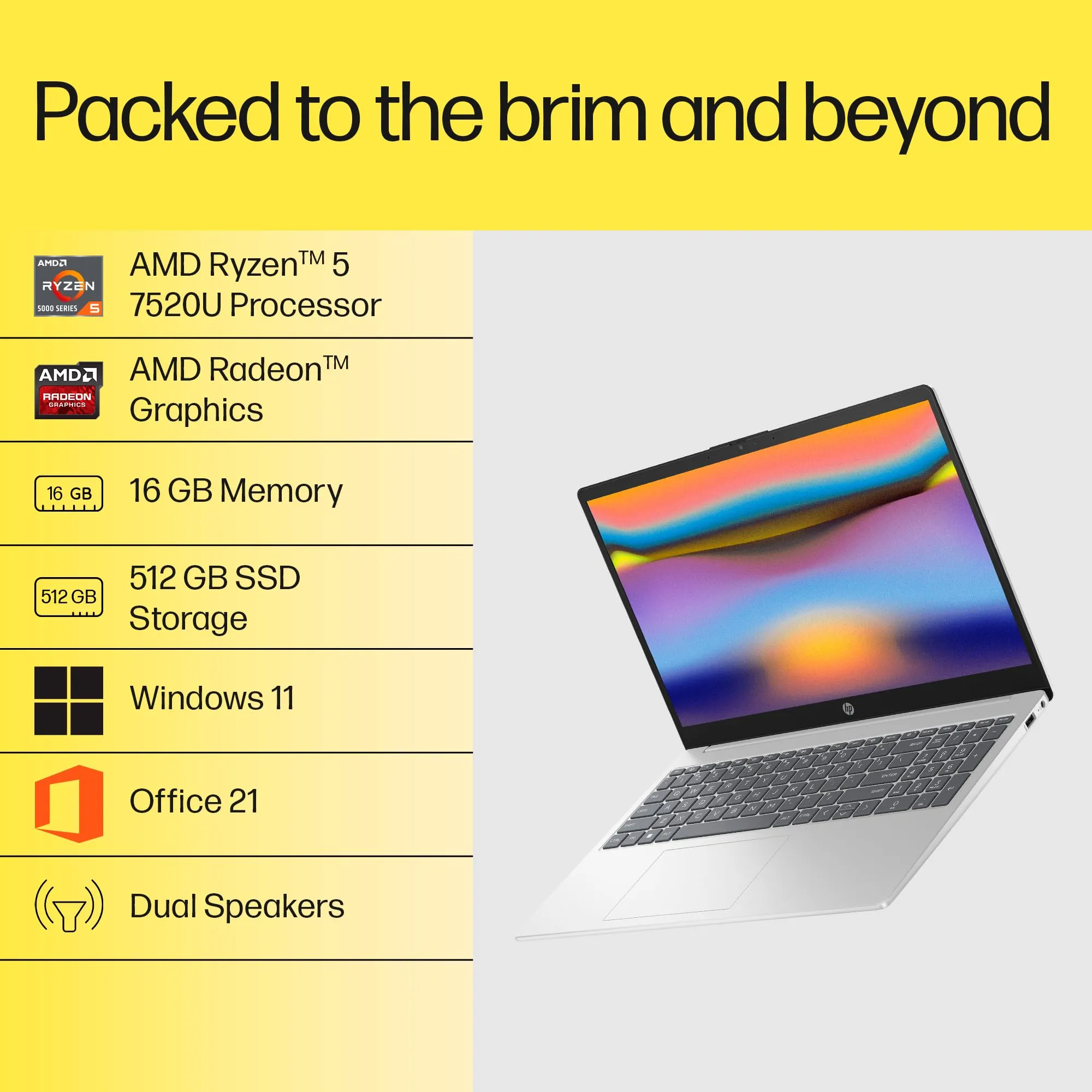 HP 15 Series AMD Ryzen 5 Laptop 15-FC0690AU LAPTOP
