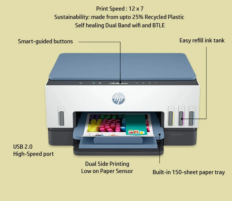 HP Smart Tank 675 All-in-One Ink Tank Printer